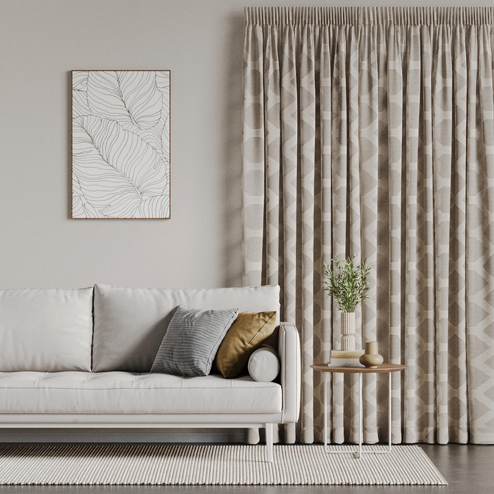 Panal Oyster readymade curtains