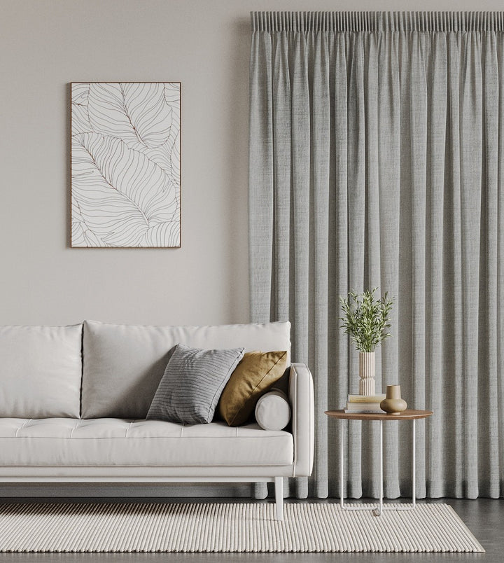 St Lucia Silver readymade curtains