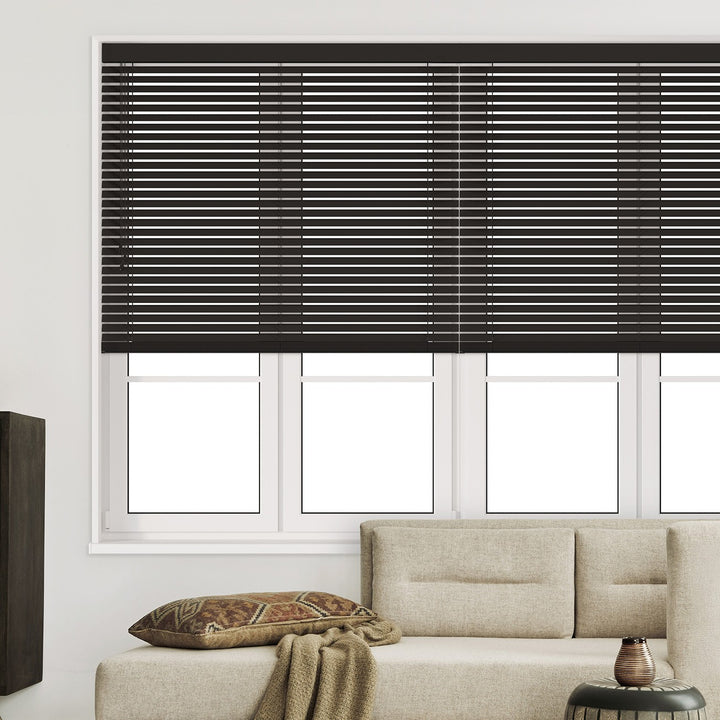 Wooden Venetians 50 mm Black