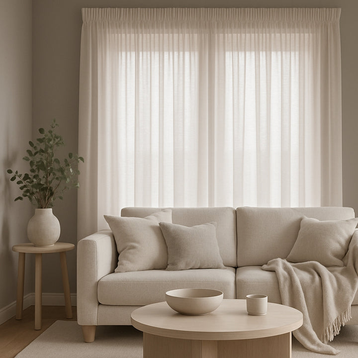 Gentle (Recycled/Eco friendly) Oyster curtains