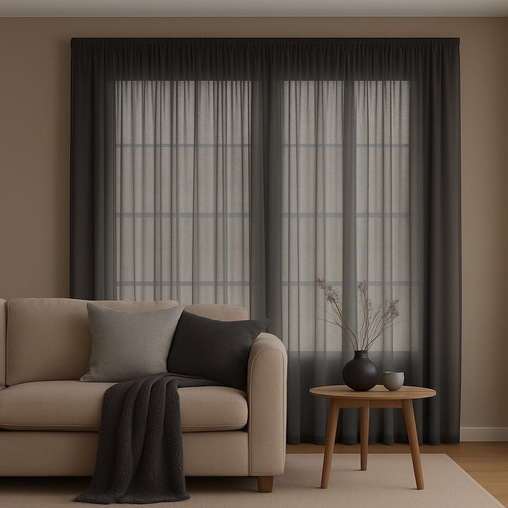 Gentle (Recycled/Eco friendly) Shadow readymade curtains