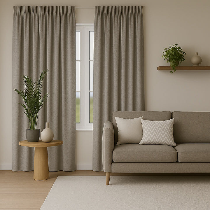 Linoa Weathered Oak readymade curtains