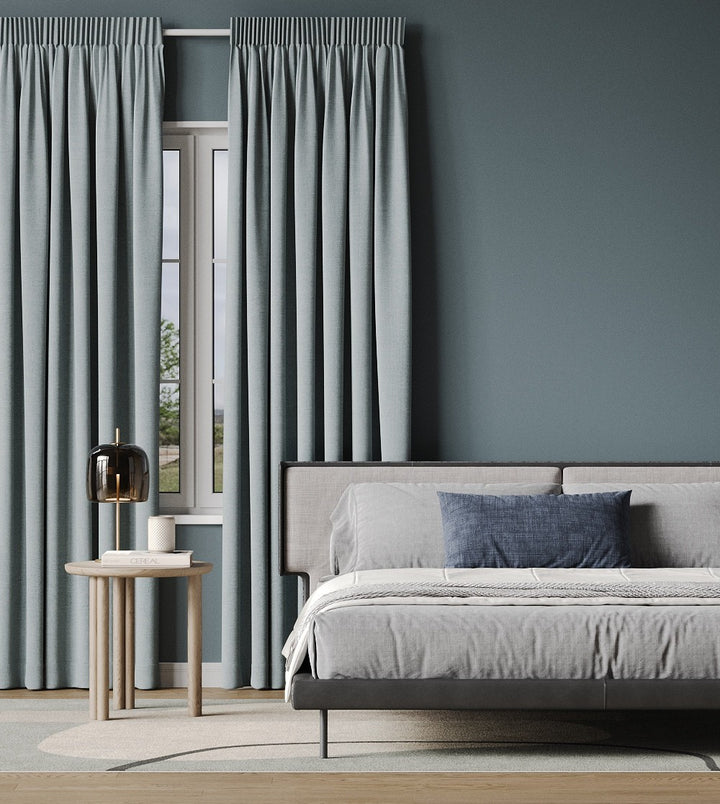 Muriwai Blockout Sky readymade curtains