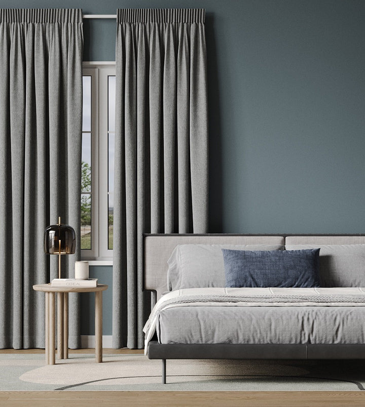 Muriwai Blockout Slate readymade curtains