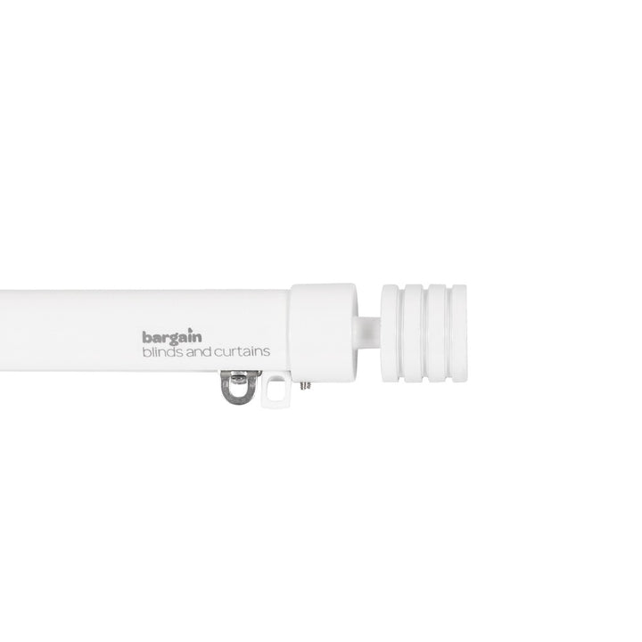 Barbell Finial - White