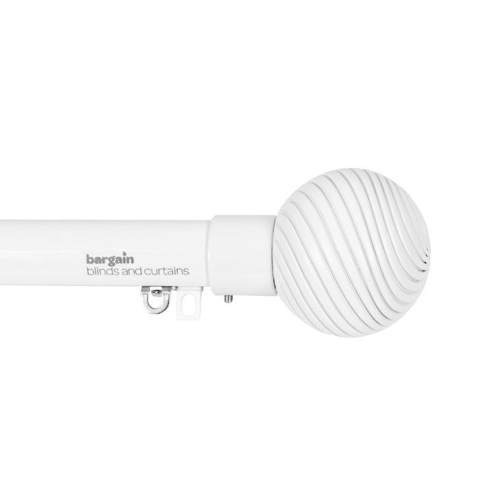 Engraved Finial - White