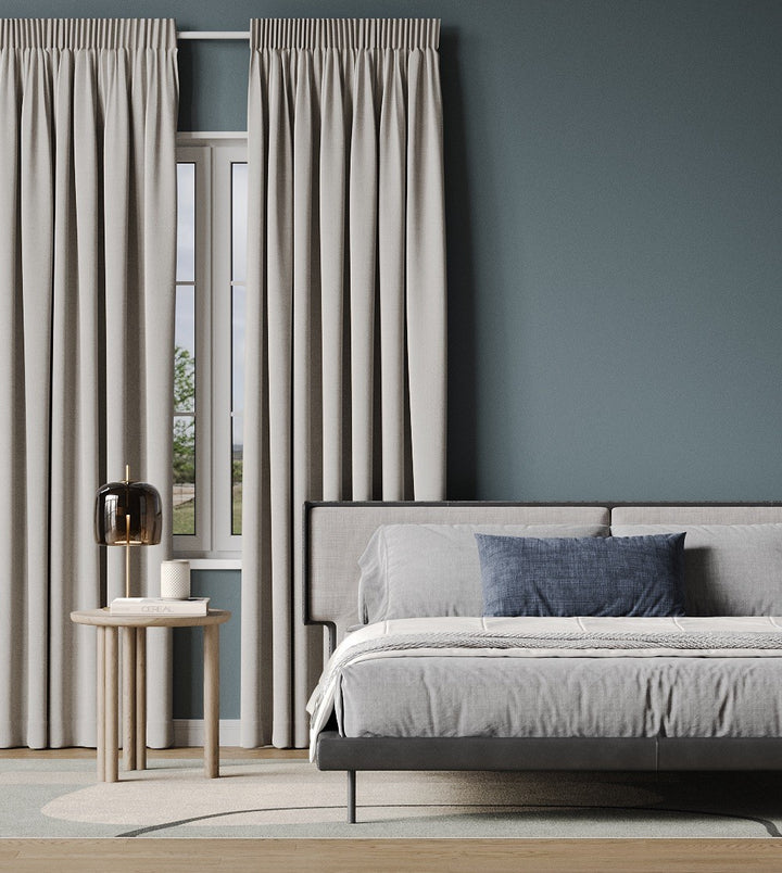 Muriwai Blockout Egg Shell readymade curtains