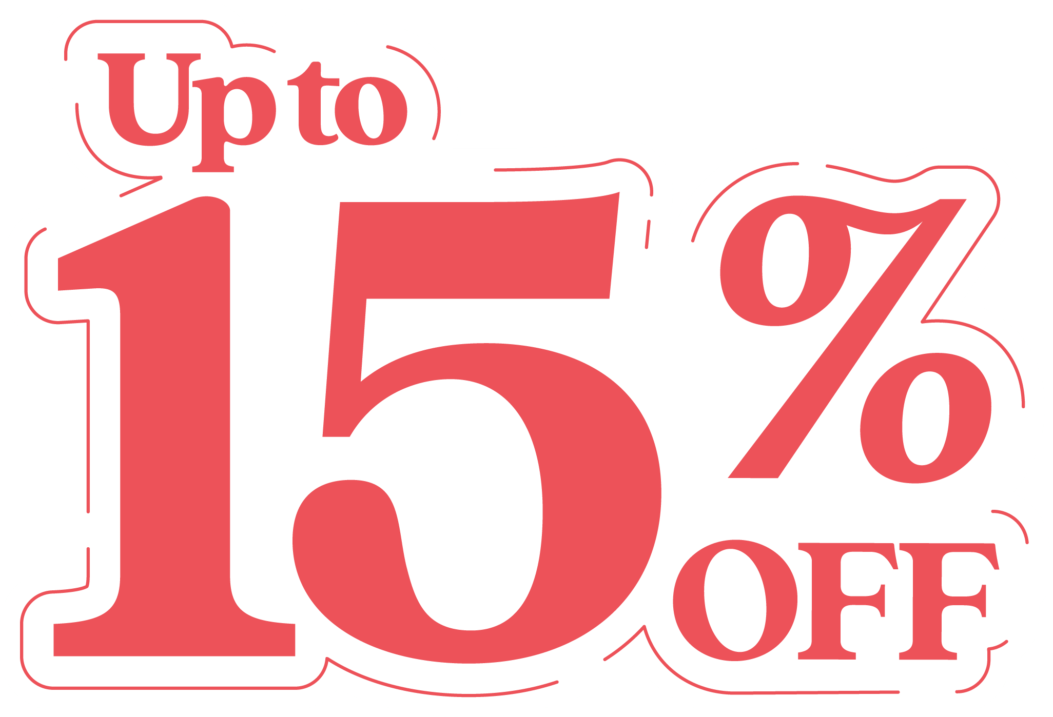Up to 15% off