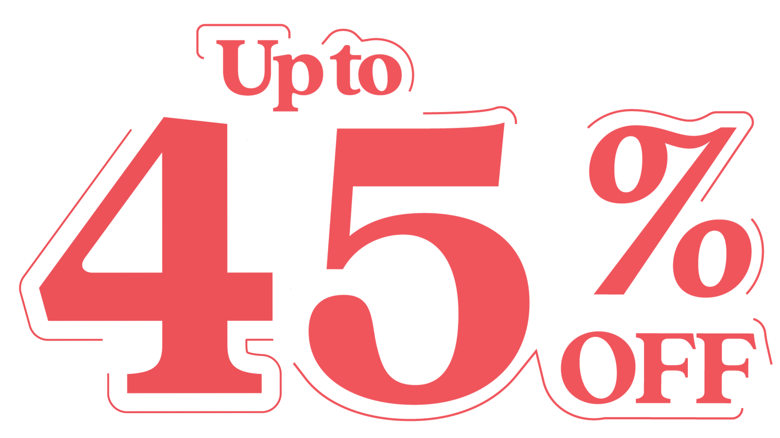 Up to 45% off